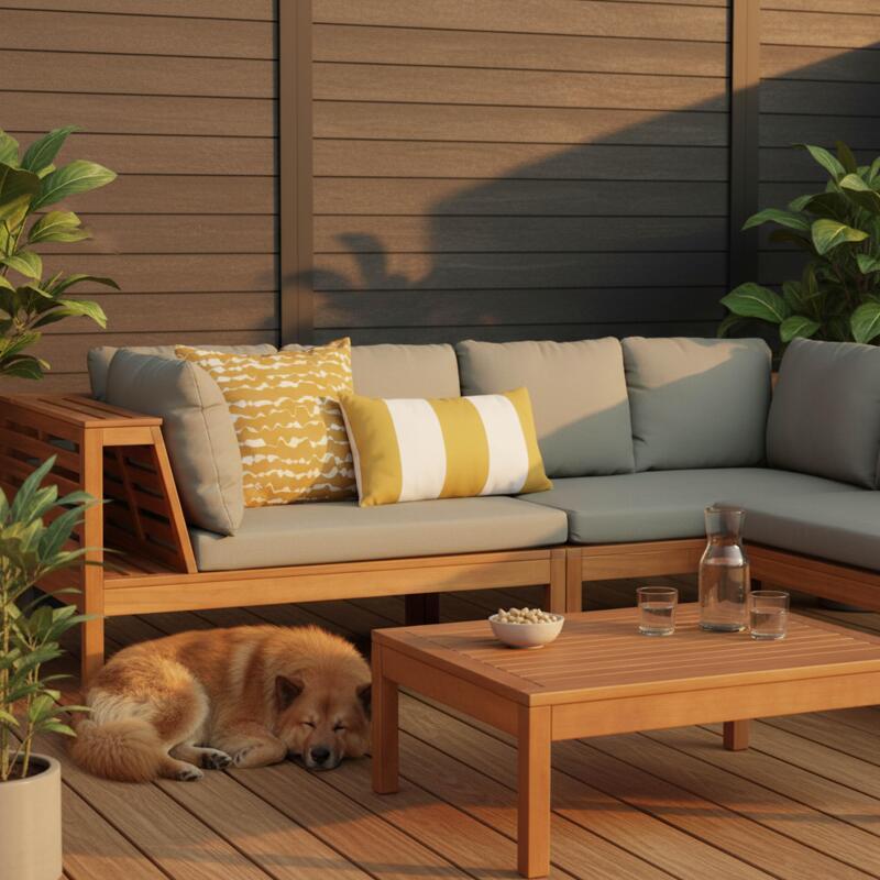 Cojines de exterior pequeños rectangulares para palé 50 x 30 cm – Lote de 2 (2/4)