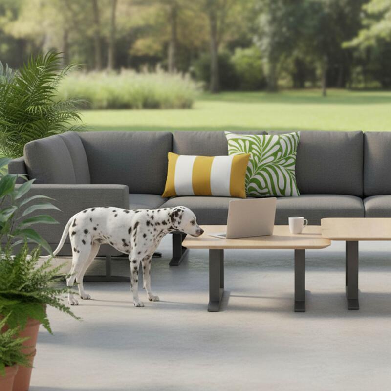 Cojines de exterior cuadrados desenfundables 45x45 cm - Lote de 2 (3/4)