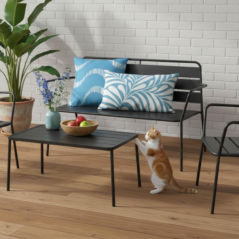 Cojines de exterior cuadrados desenfundables 45x45 cm - Lote de 2 (3/4)