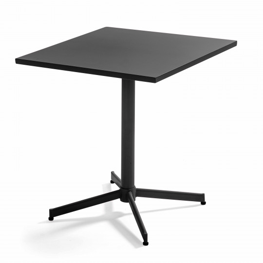 Mesa de jardín cuadrada con tablero plegable 70 x 70 cm