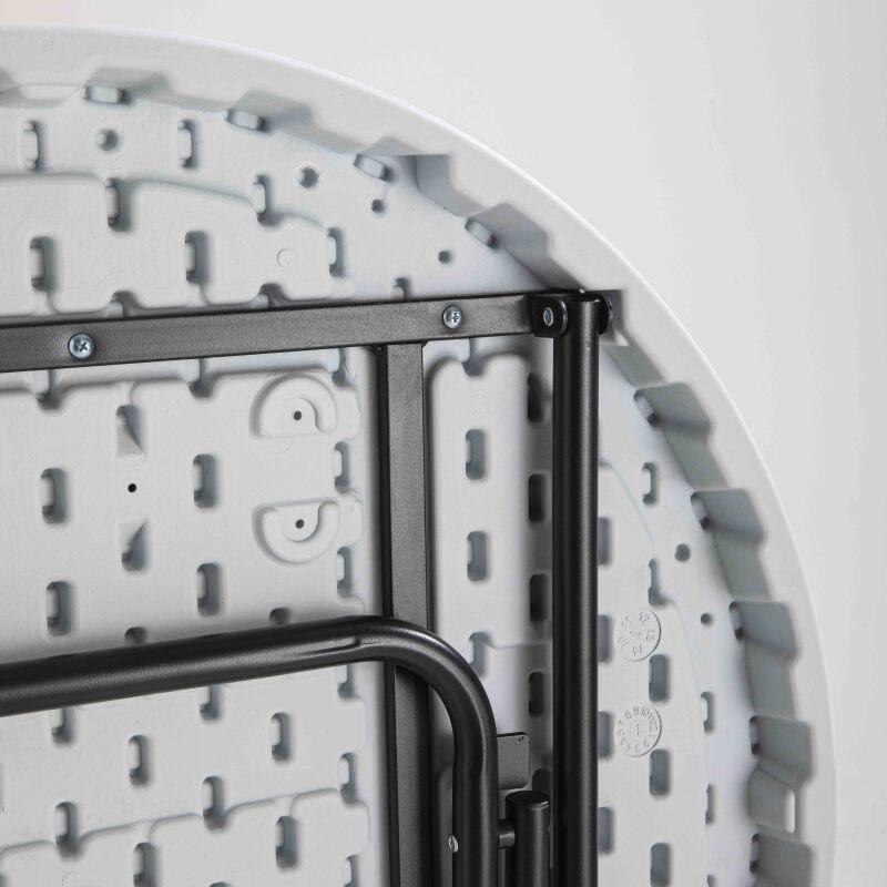 Mesa alta plegable 80x110 y funda elástica gris oscuro (6/7)