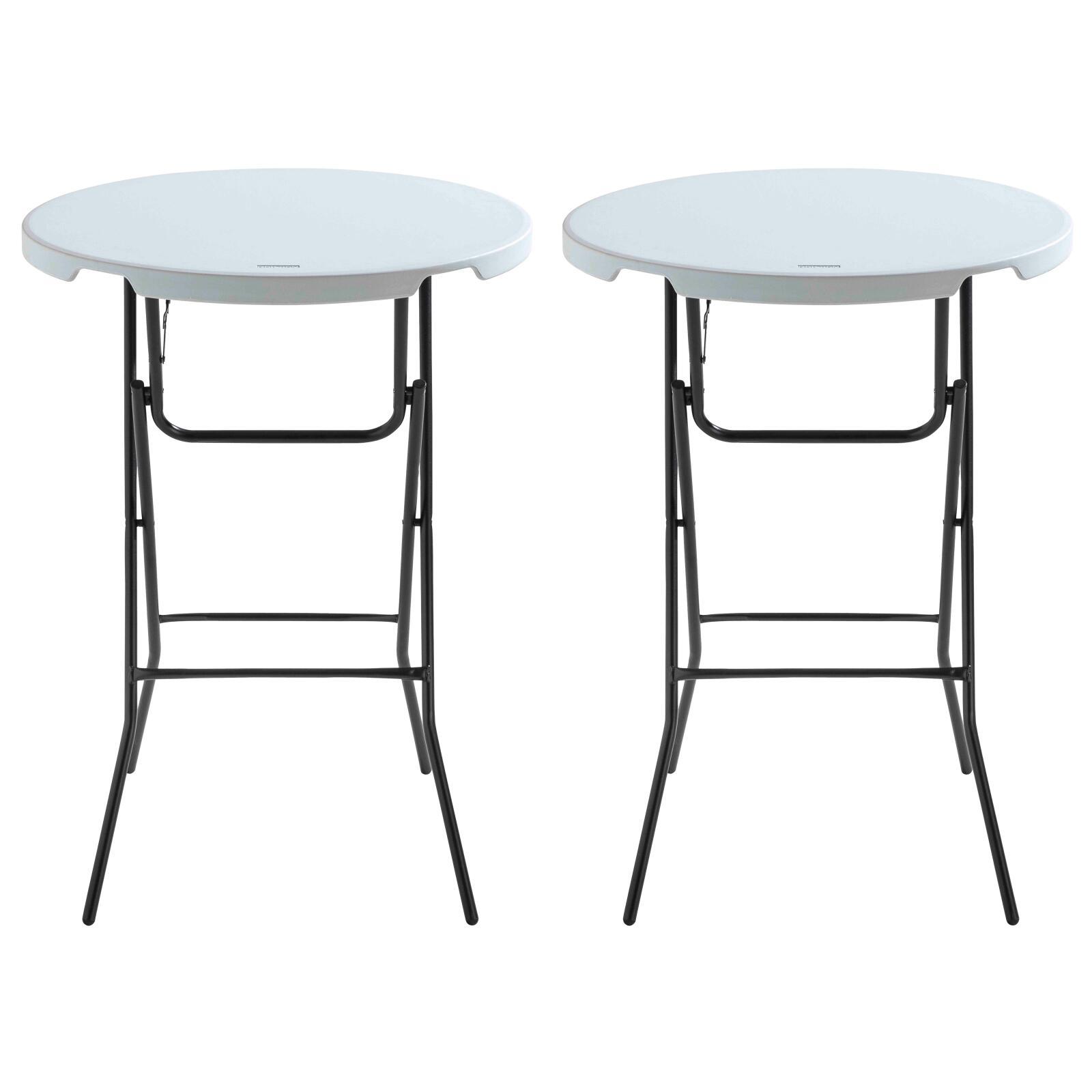 Mesa alta plegable 80x110 cm - Lote de 2