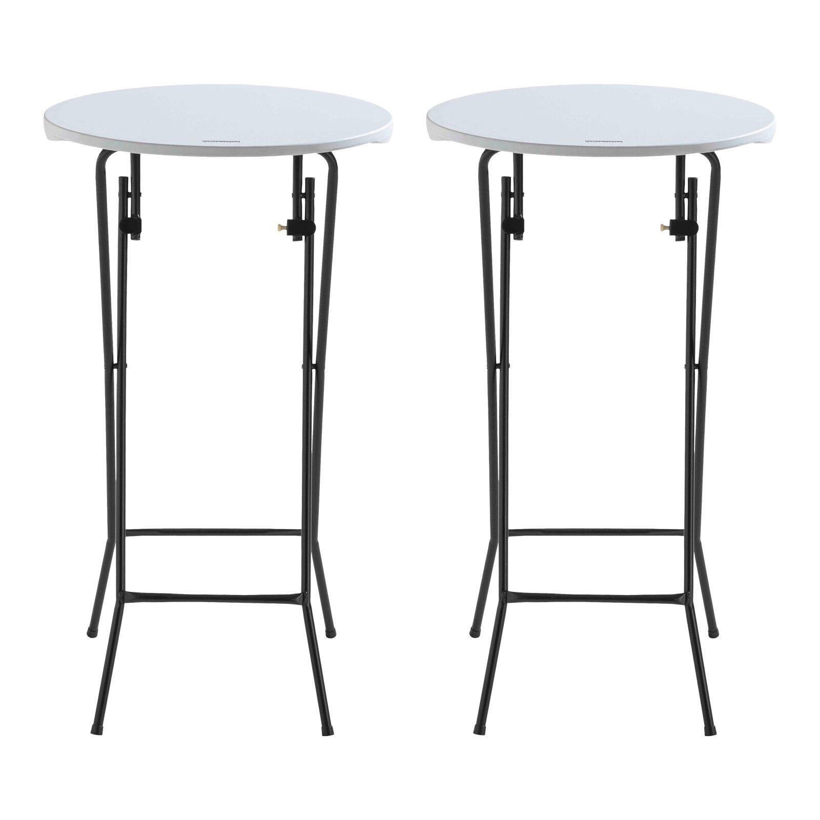 Mesa alta plegable 60x110 cm - Lote de 2