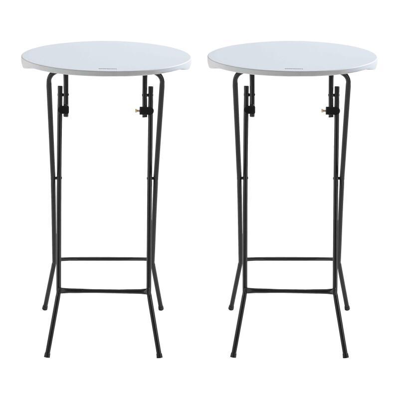 Mesa alta plegable 60x110 cm - Lote de 2