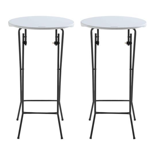 Mesa alta plegable 60x110 cm - Lote de 2