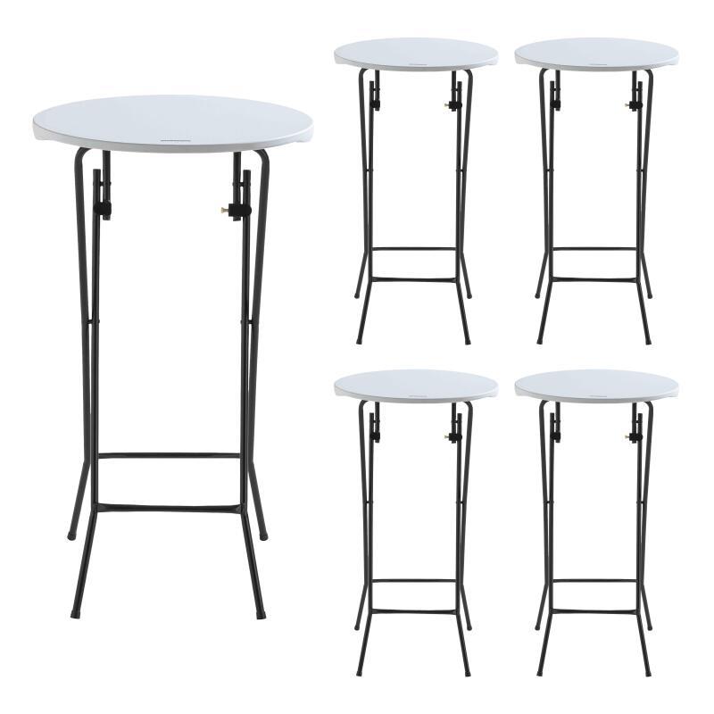 Mesa alta plegable 60x110 cm - Lote de 5