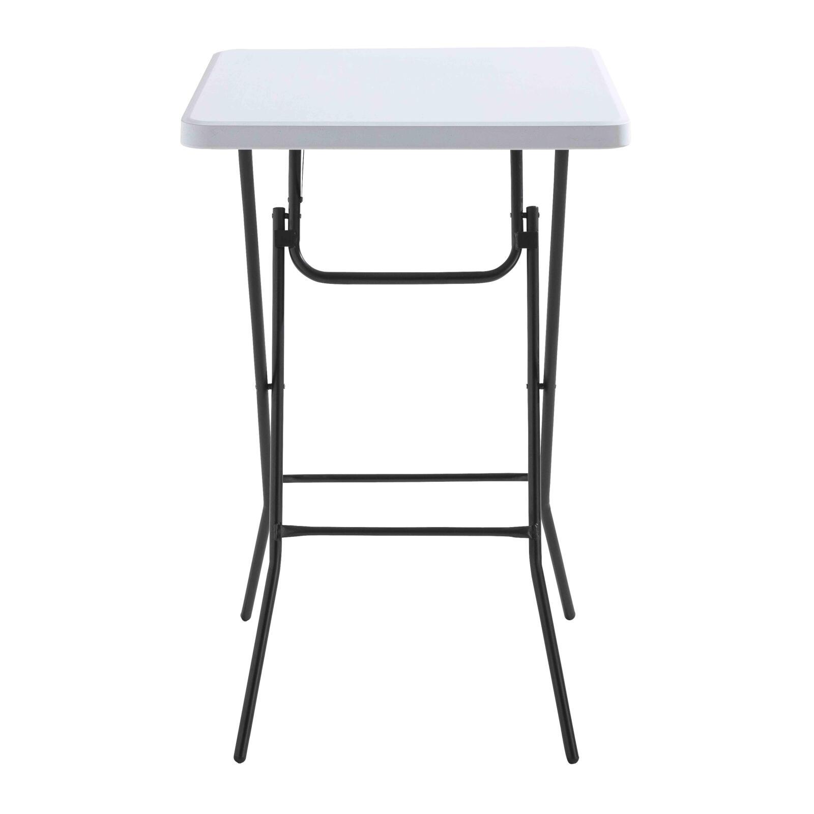 Mesa alta plegable 68x68x110 cm - Lote de 2