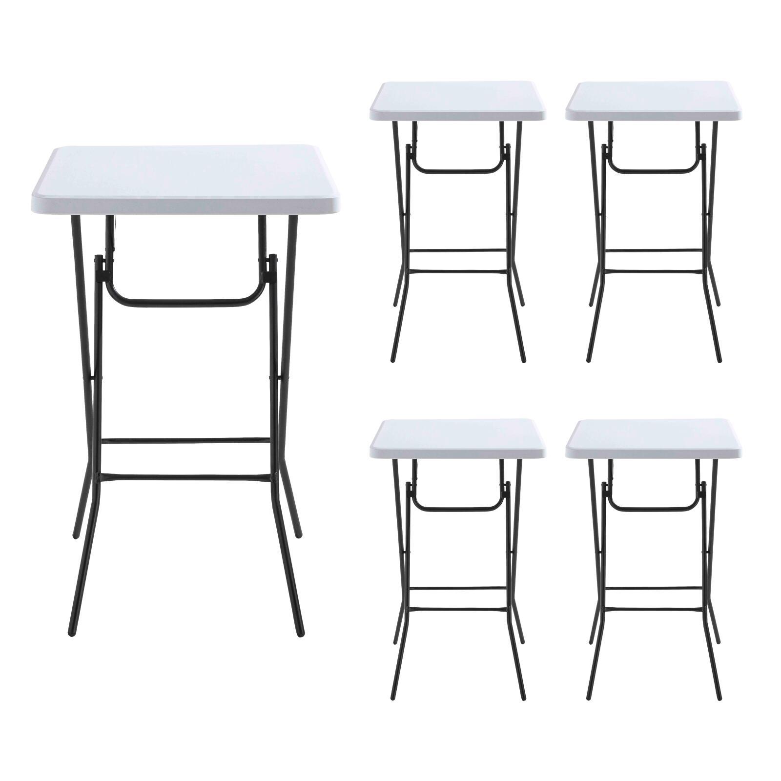 Mesa alta plegable 68x68x110 cm - Lote de 5