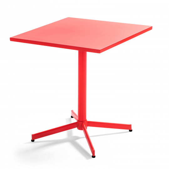 Mesa de jardín cuadrada con tablero plegable 70 x 70 cm