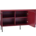 Aparador liso 2 puertas 3 cajones efecto lamas 150 cm