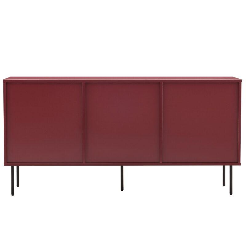Aparador liso 2 puertas 3 cajones efecto lamas 150 cm (4/7)