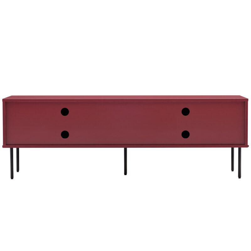 Mueble TV colorido de efecto listones 150 cm (4/7)