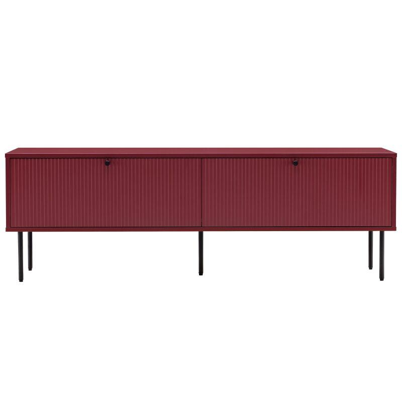 Mueble TV colorido de efecto listones 150 cm (2/7)