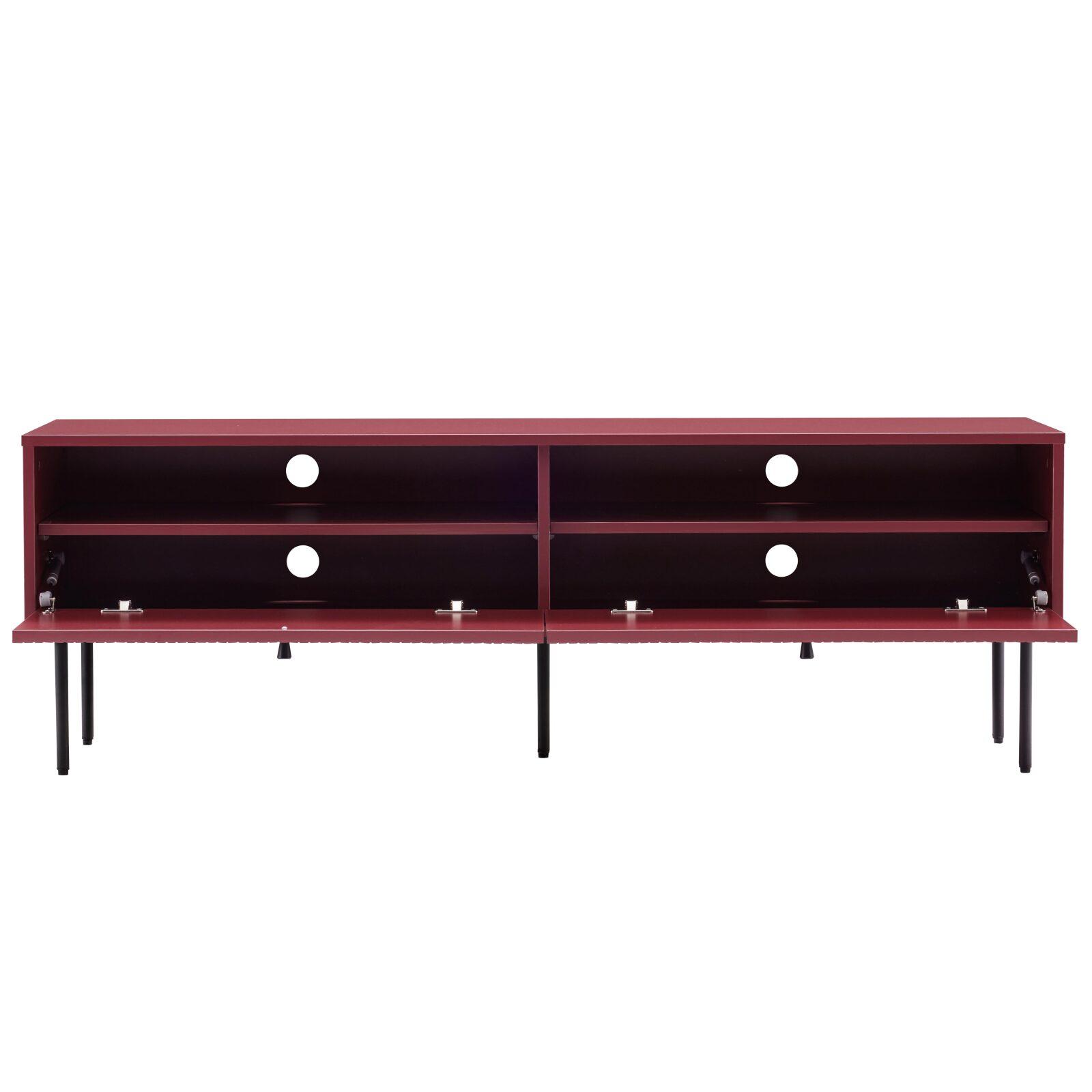 Mueble TV colorido de efecto listones 150 cm