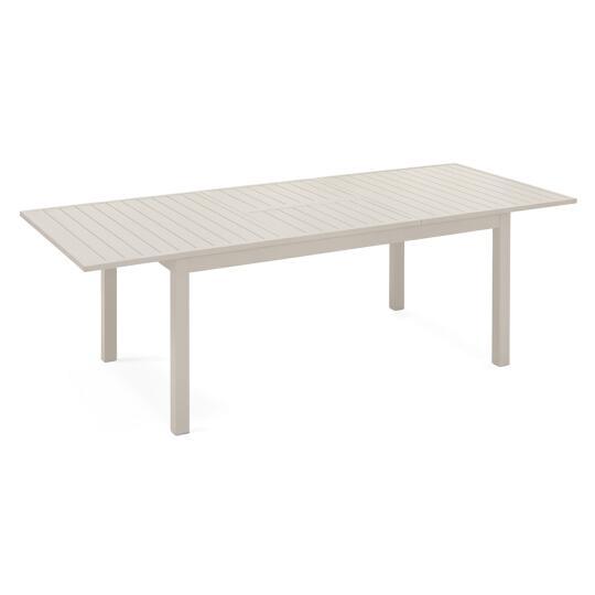 Mesa de jardín extensible de aluminio 8 a 10 personas 174/238x100 cm | Oviala