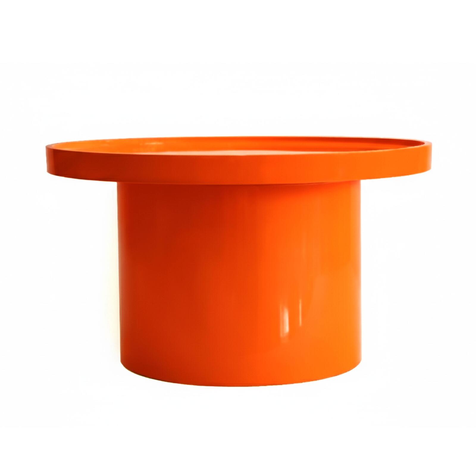 Mesas de centro efecto lacado nido redondas  Ø70 y Ø50 cm estilo retro - Lote de 2