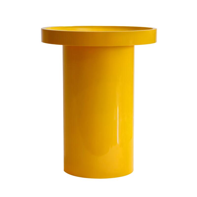 Mesas de centro efecto lacado nido redondas  Ø70, Ø50 y Ø40 cm estilo retro - Lote de 3 (4/5)