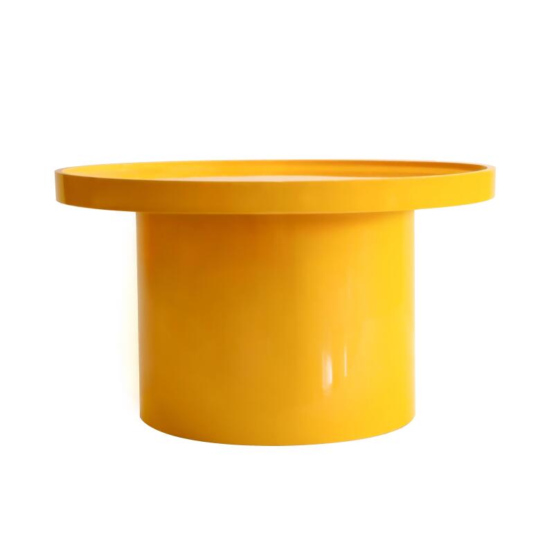 Mesas de centro efecto lacado nido redondas  Ø70, Ø50 y Ø40 cm estilo retro - Lote de 3 (3/5)