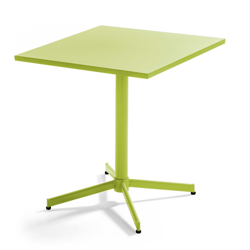 Mesa de jardín cuadrada con tablero plegable 70 x 70 cm