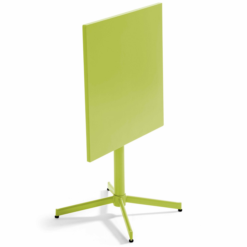 Mesa de jardín cuadrada con tablero plegable 70 x 70 cm