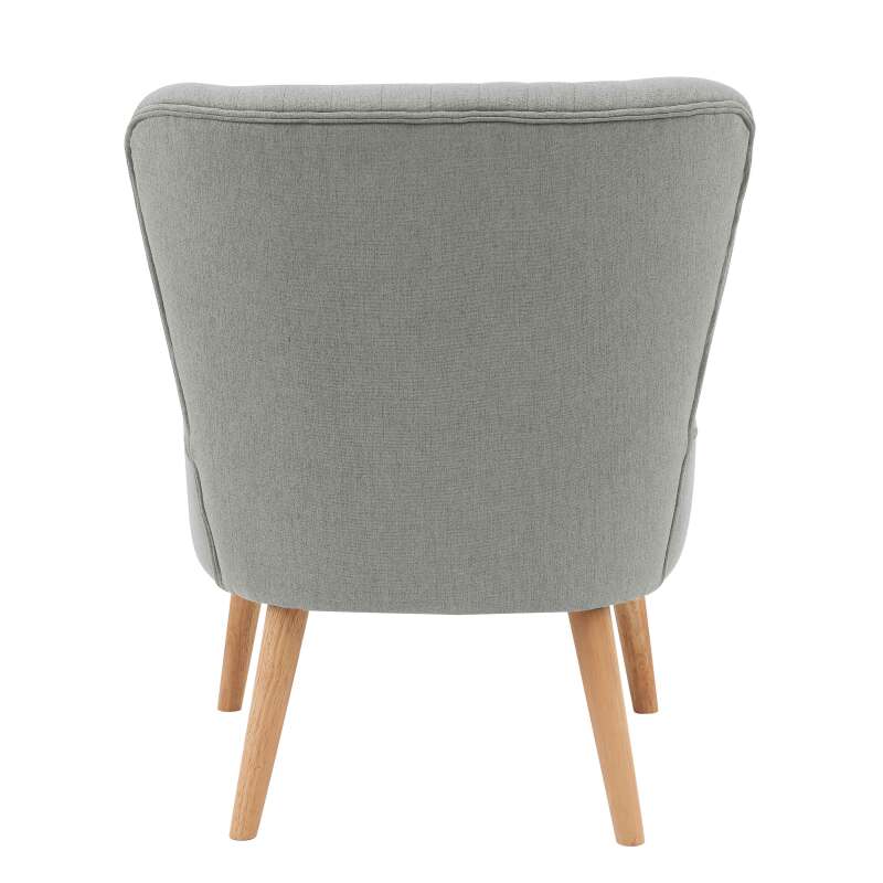 Sillones sapo de tela y madera - Lote de 2