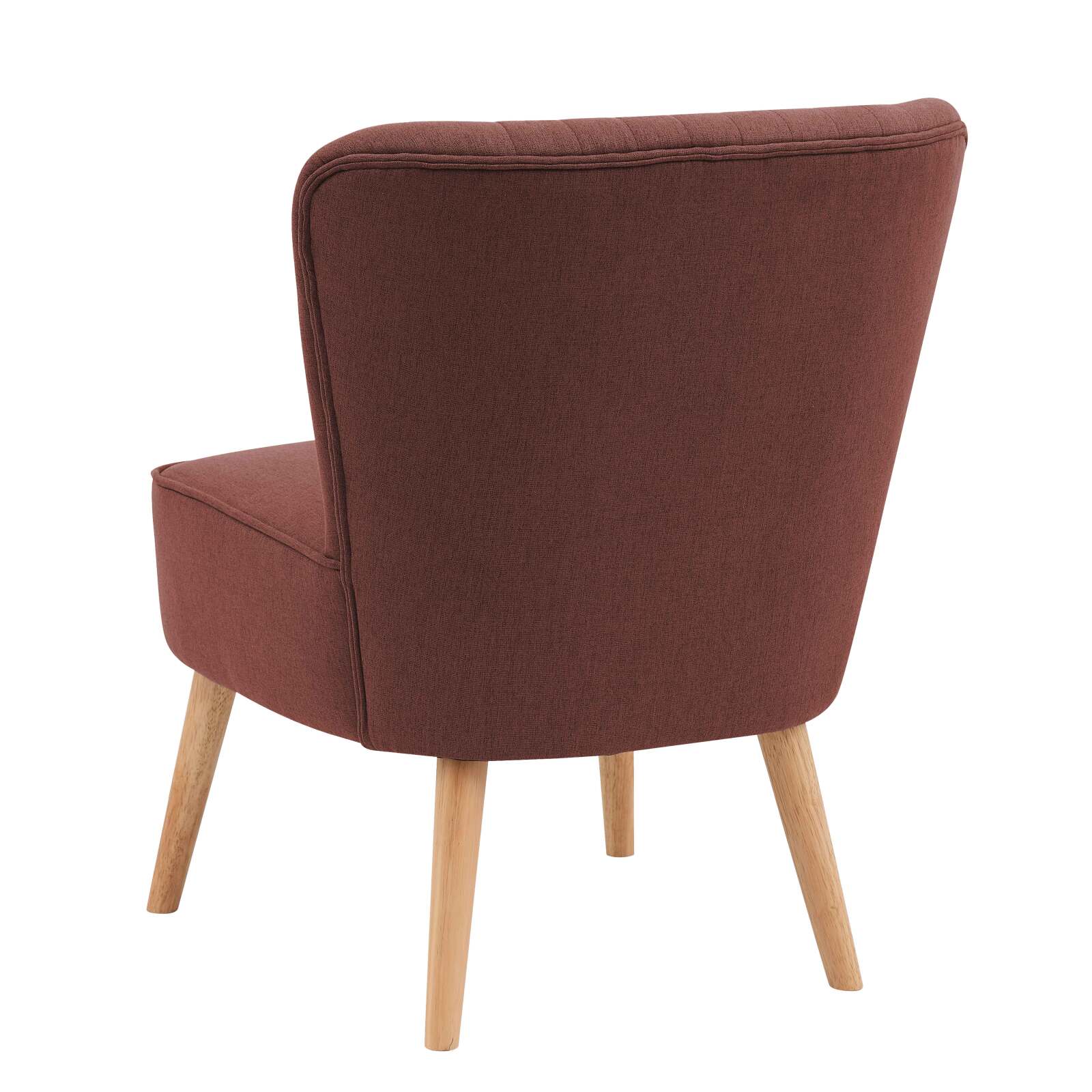 Sillones sapo de tela y madera - Lote de 2