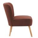 Sillones sapo de tela y madera - Lote de 2