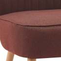 Sillones sapo de tela y madera - Lote de 2