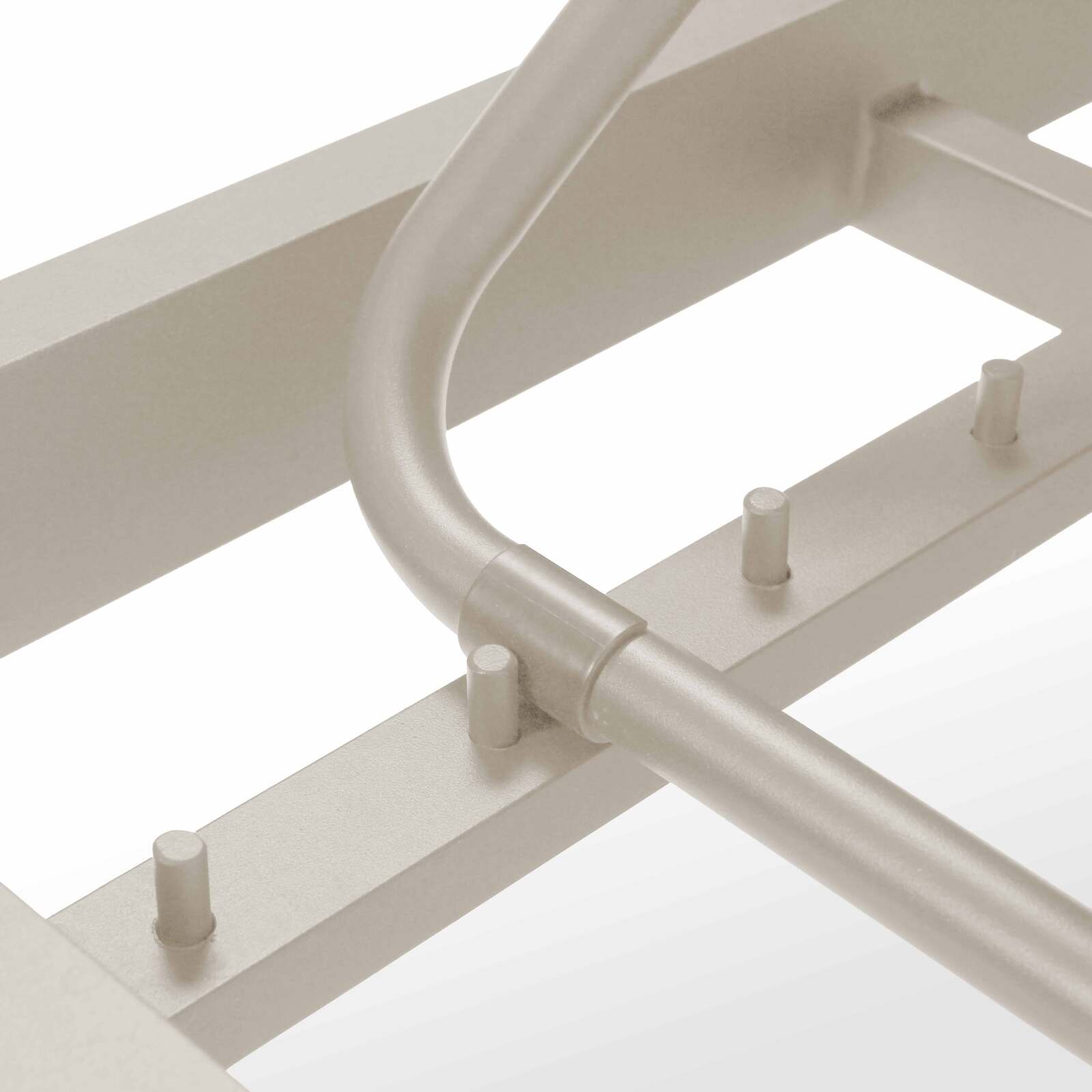 Tumbona de aluminio reclinable 5 posiciones con cojín