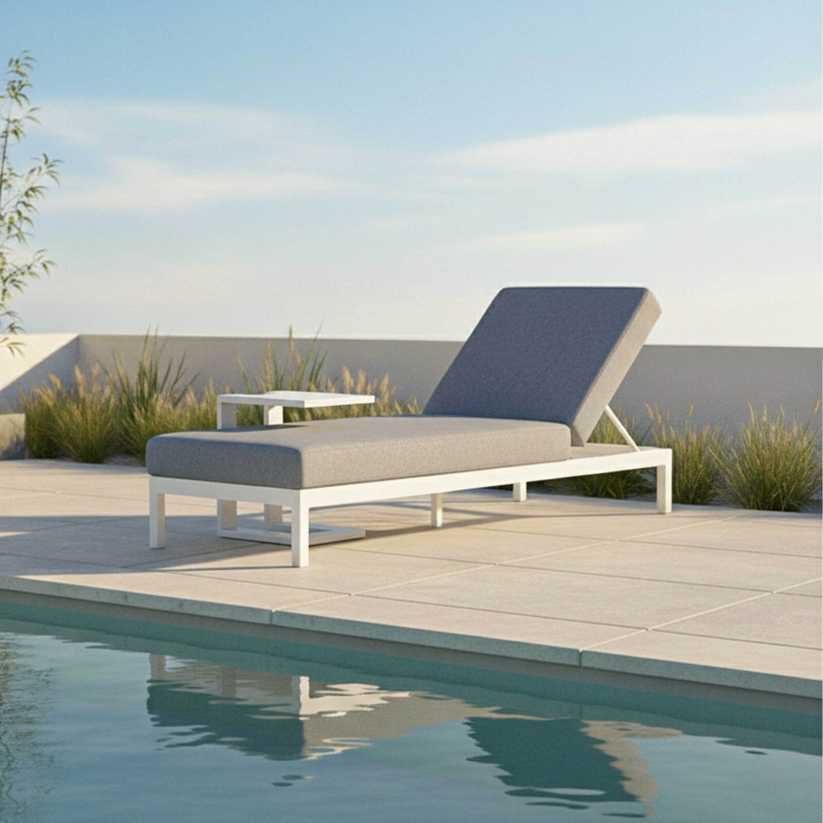 Estante para tumbona de aluminio