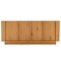 Aparador efecto madera FSC® 4 puertas 180 cm estilo scandinavo
