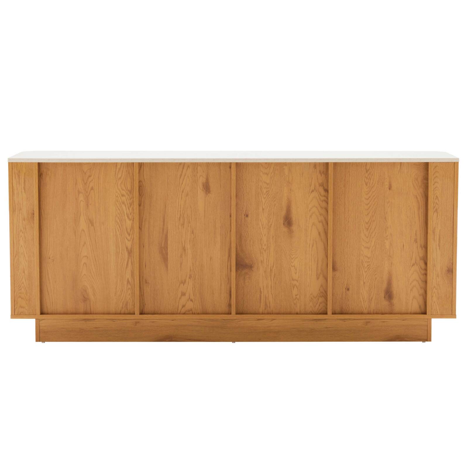 Aparador efecto madera FSC® 4 puertas 180 cm estilo scandinavo