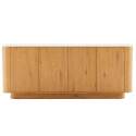 Aparador efecto madera FSC® 4 puertas 180 cm estilo scandinavo