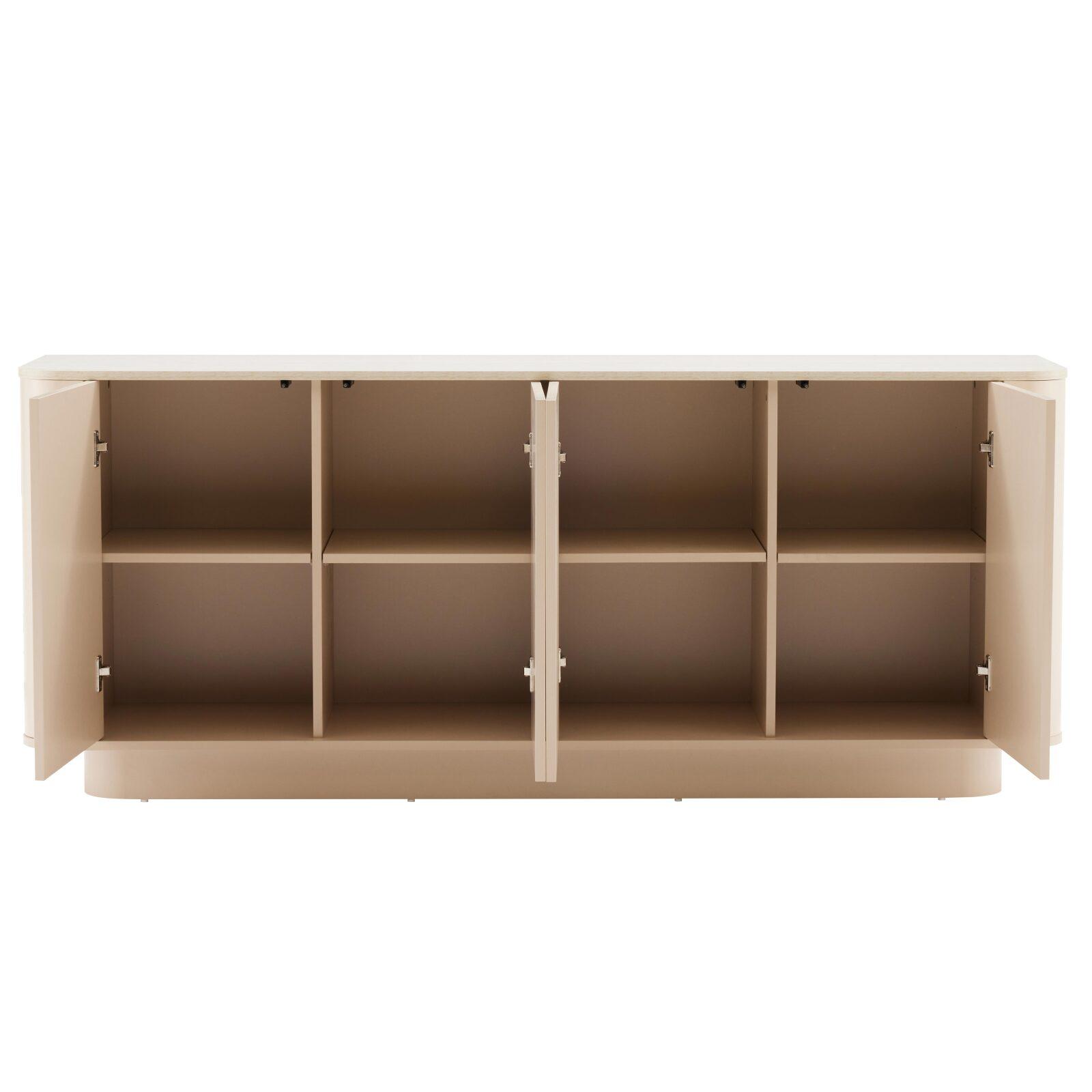 Aparador liso FSC® 4 puertas 180 cm