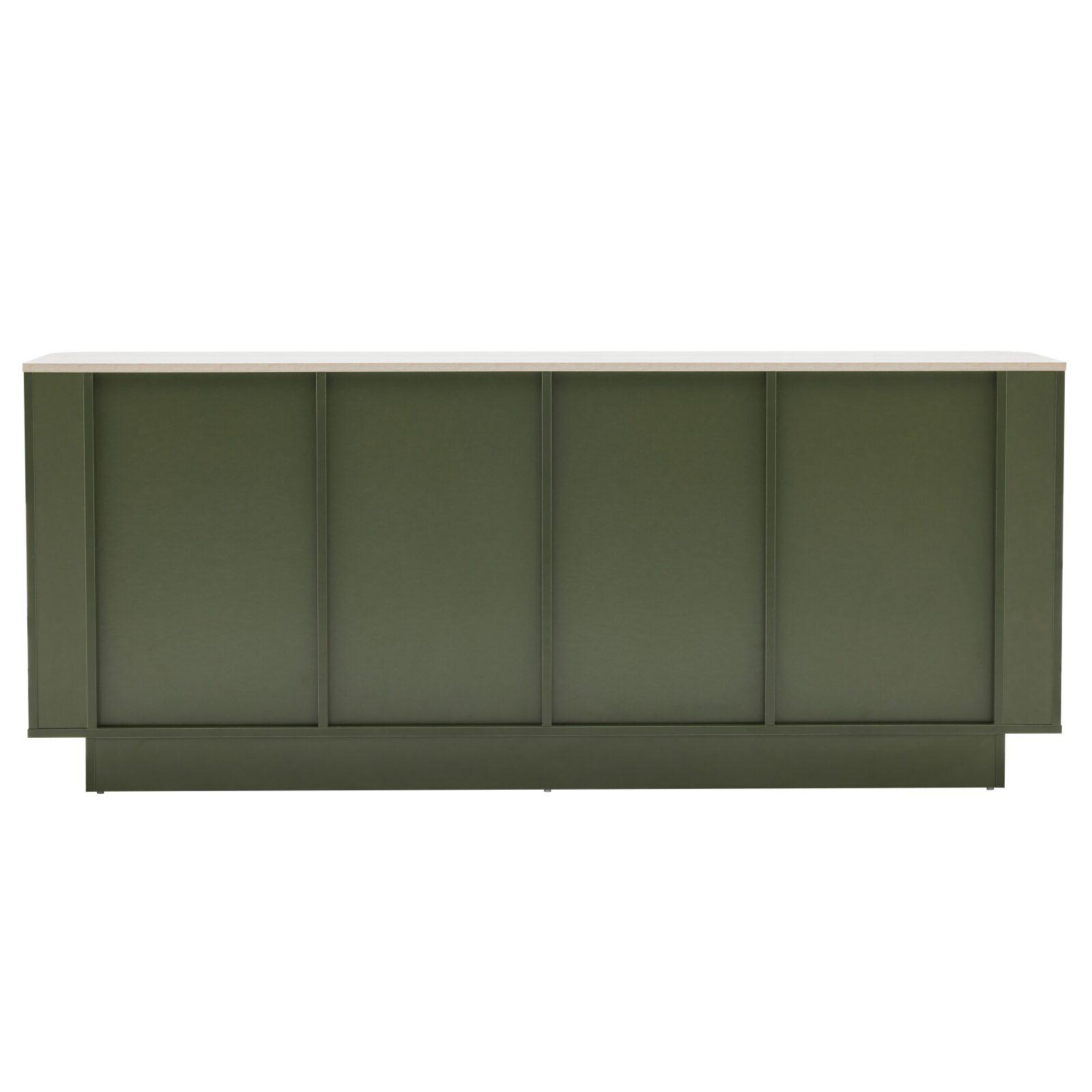 Aparador liso FSC® 4 puertas 180 cm