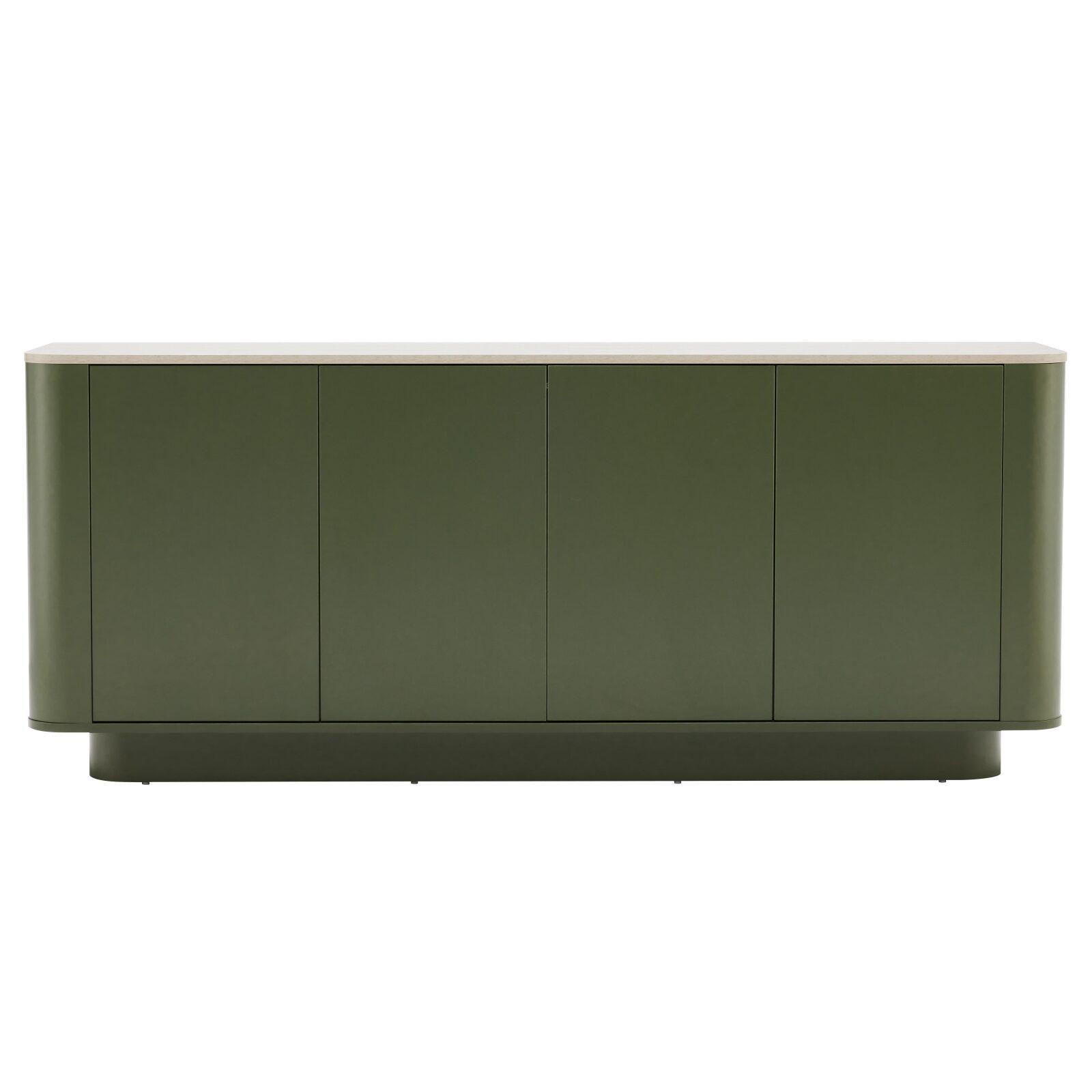 Aparador liso FSC® 4 puertas 180 cm