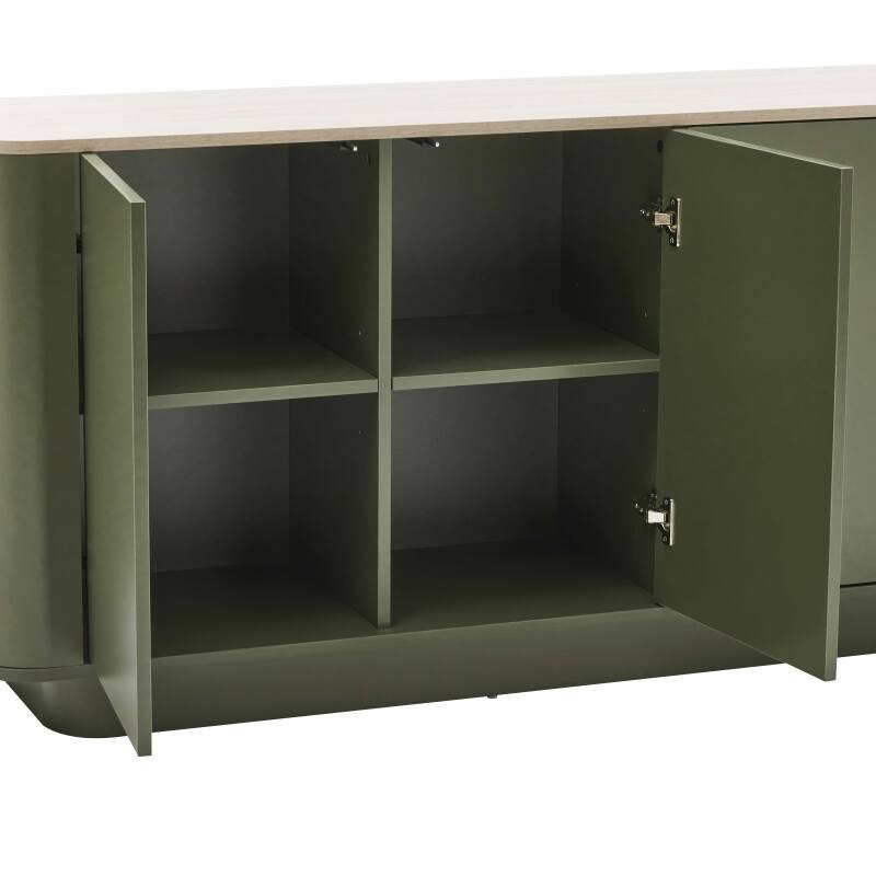 Aparador liso FSC® 4 puertas 180 cm (6/7)