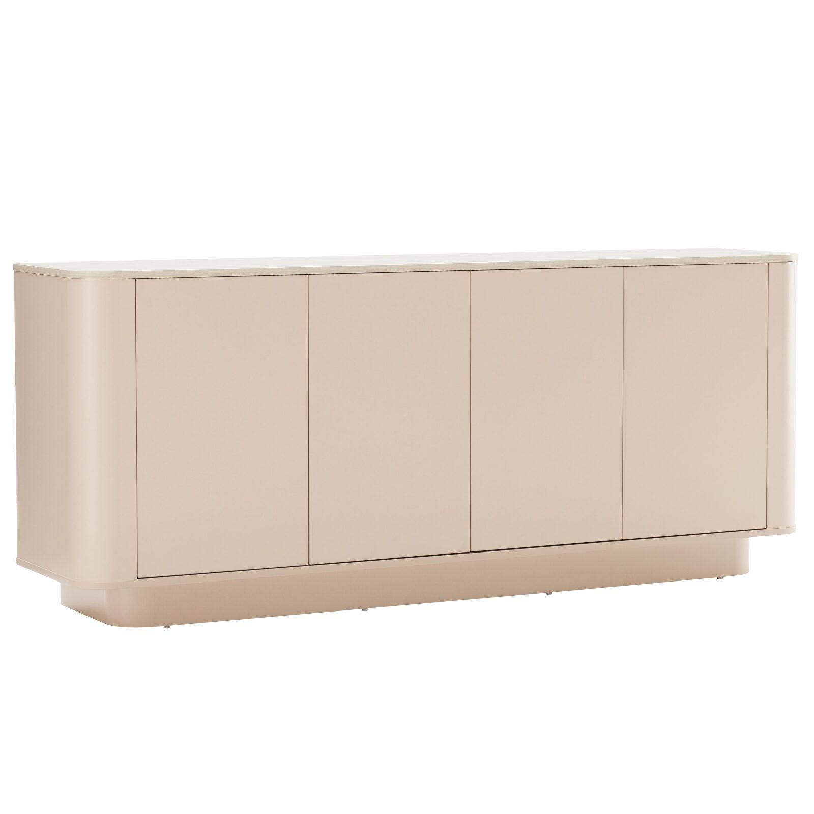 Aparador liso FSC® 4 puertas 180 cm