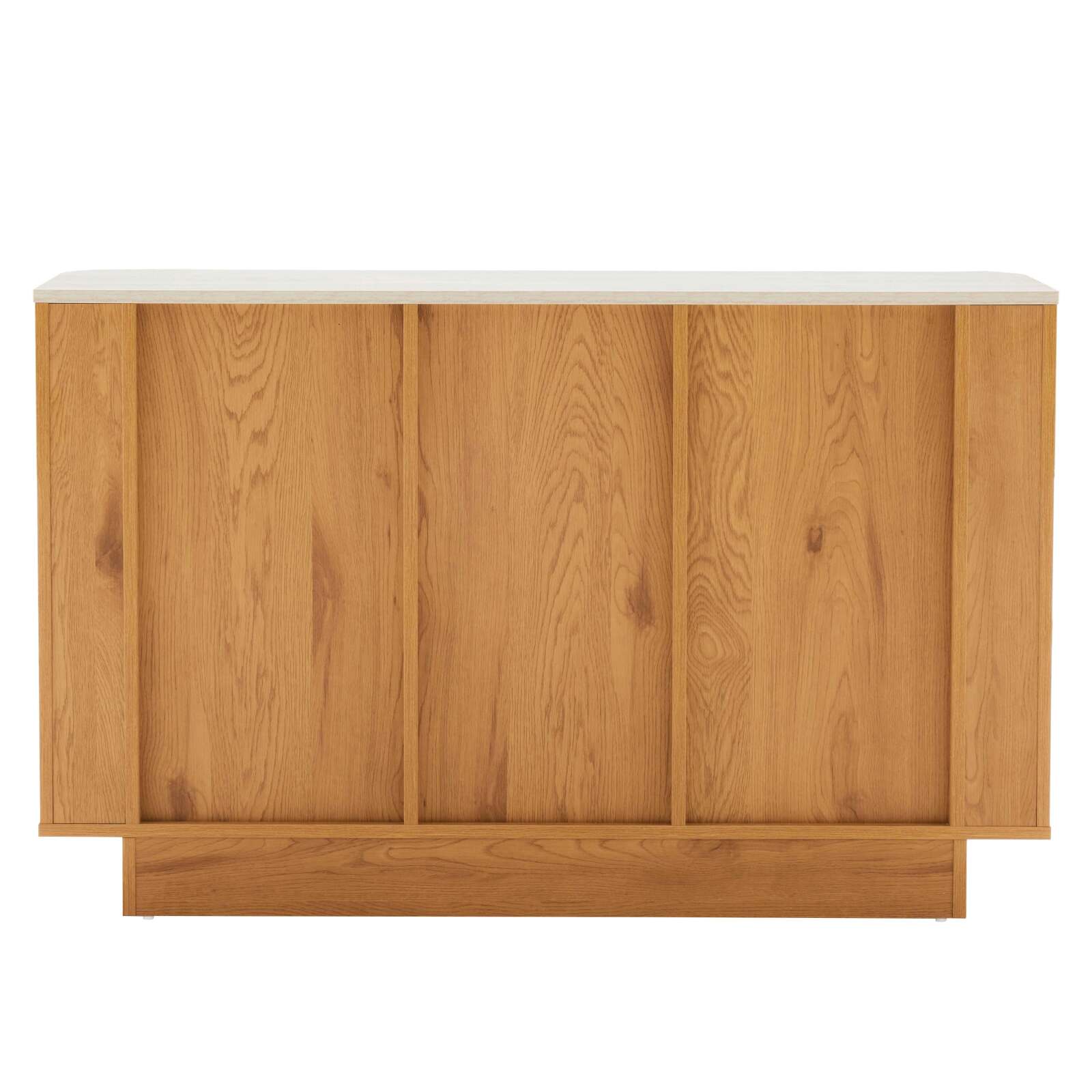 Aparador efecto madera FSC® 3 puertas 120 cm estilo escandinavo