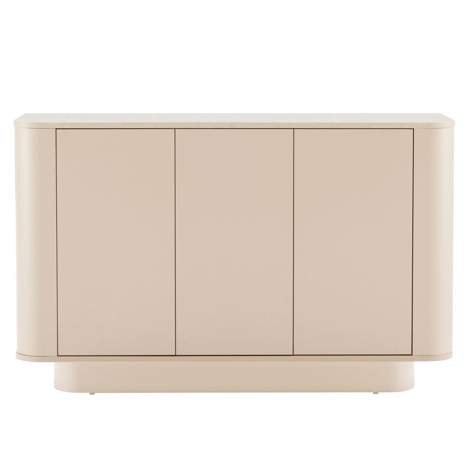 Aparador liso FSC® 3 puertas 120 cm