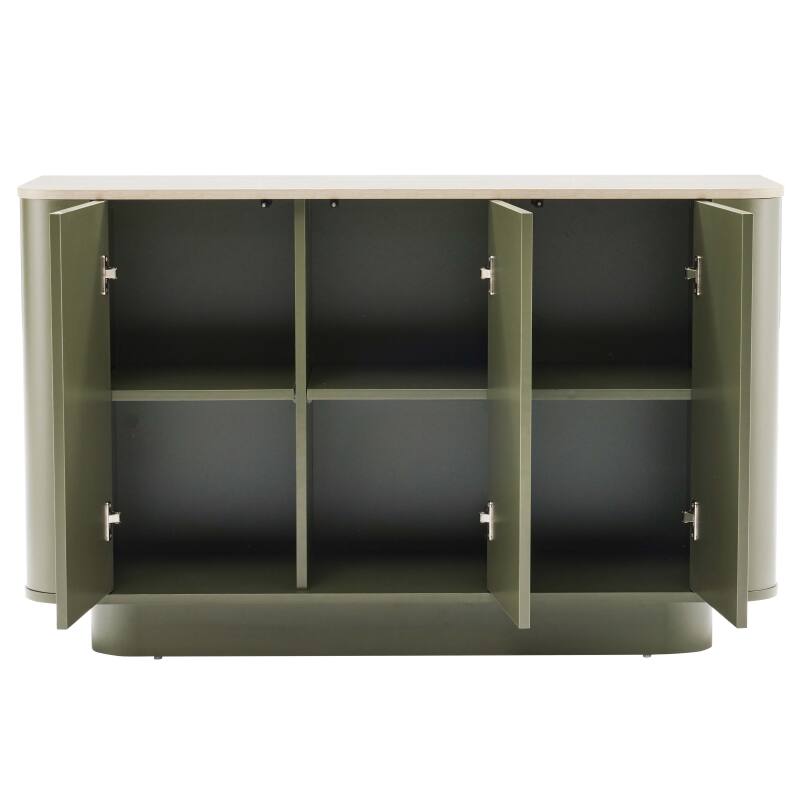 Aparador liso FSC® 3 puertas 120 cm (3/7)