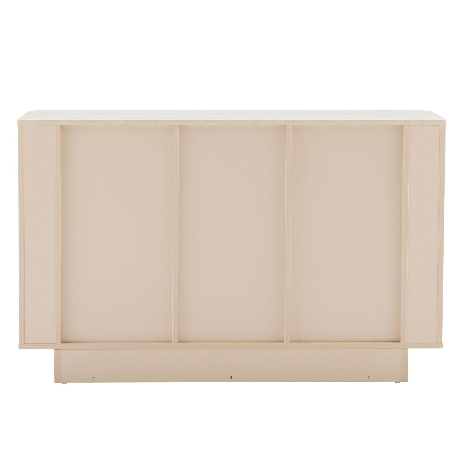 Aparador liso FSC® 3 puertas 120 cm