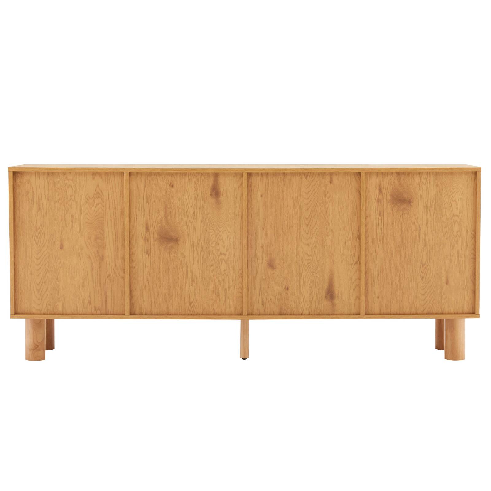 Aparador efecto madera FSC® 4 puertas 180 cm estilo escandinavo
