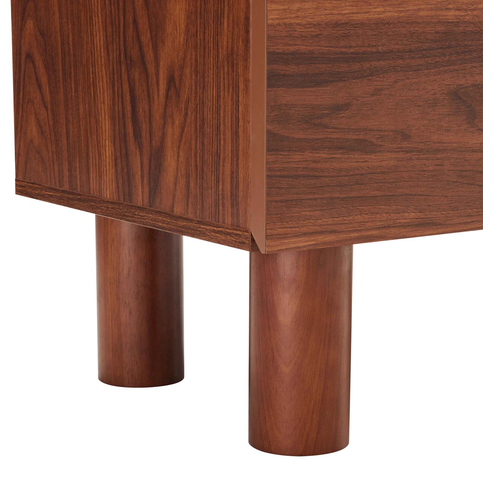 Aparador efecto madera FSC® 4 puertas 180 cm estilo escandinavo