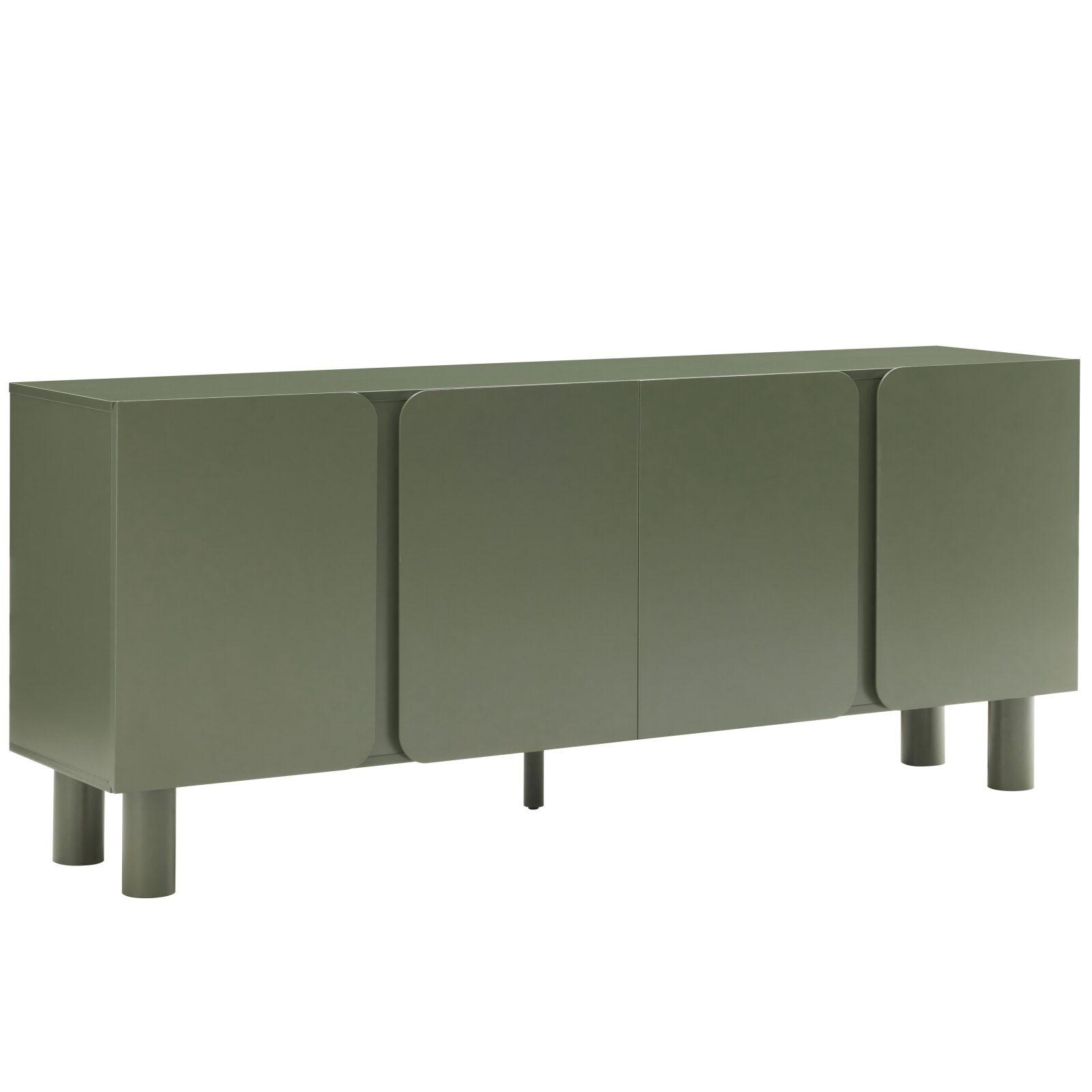Aparador liso FSC® 4 puertas 180 cm