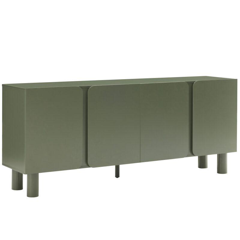 Aparador liso FSC® 4 puertas 180 cm