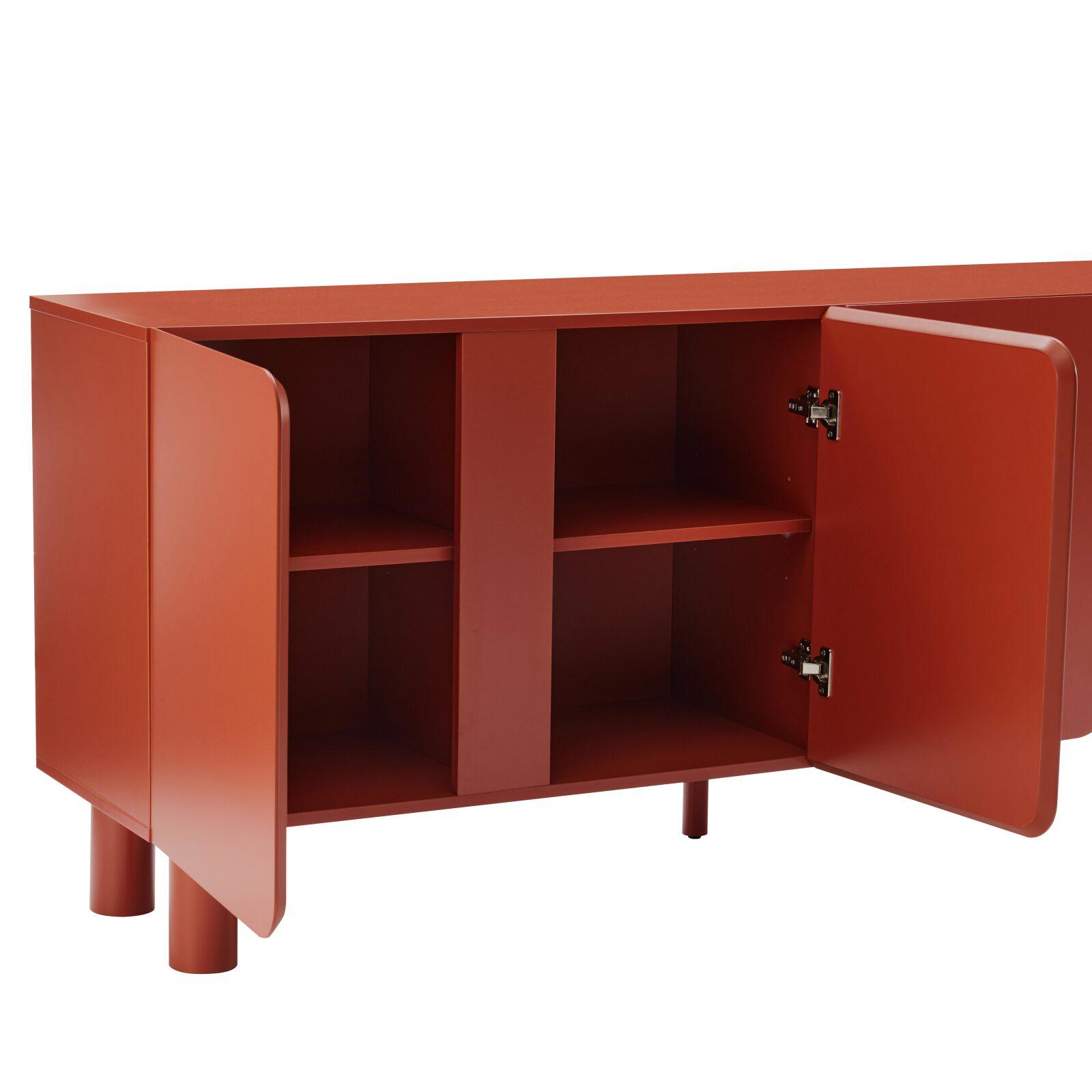 Aparador liso FSC® 4 puertas 180 cm