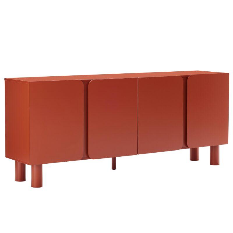 Aparador liso FSC® 4 puertas 180 cm