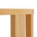 Mesa de centro efecto madera FSC® redonda Ø50 cm