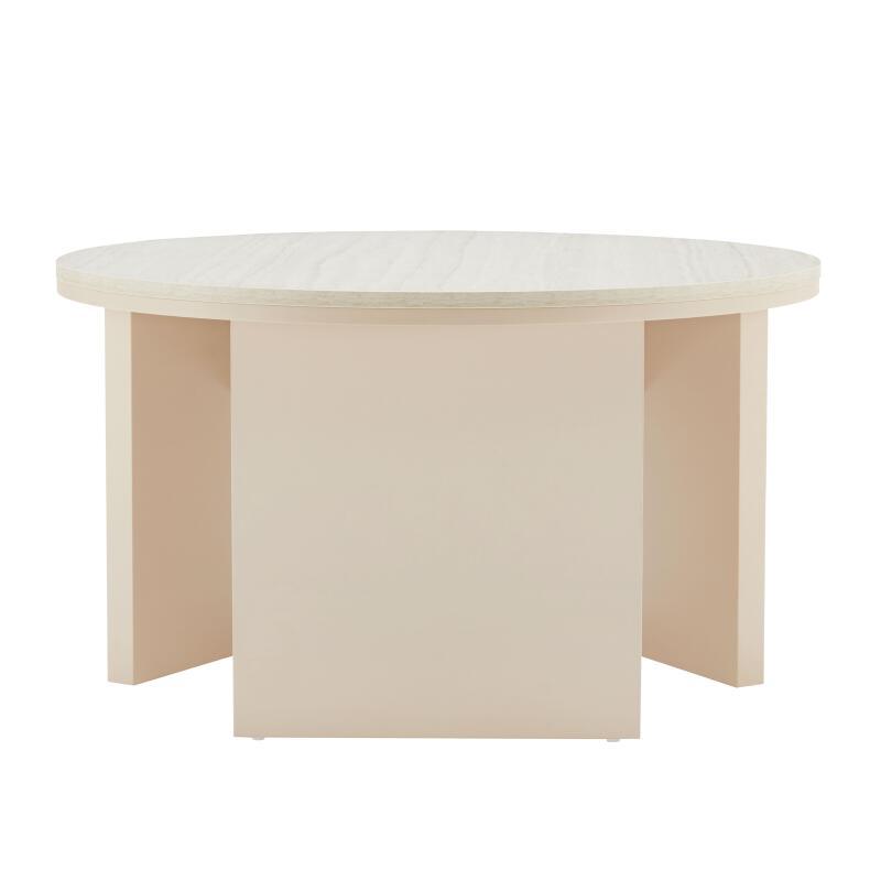 Mesa de centro FSC® redonda Ø80 cm (2/7)